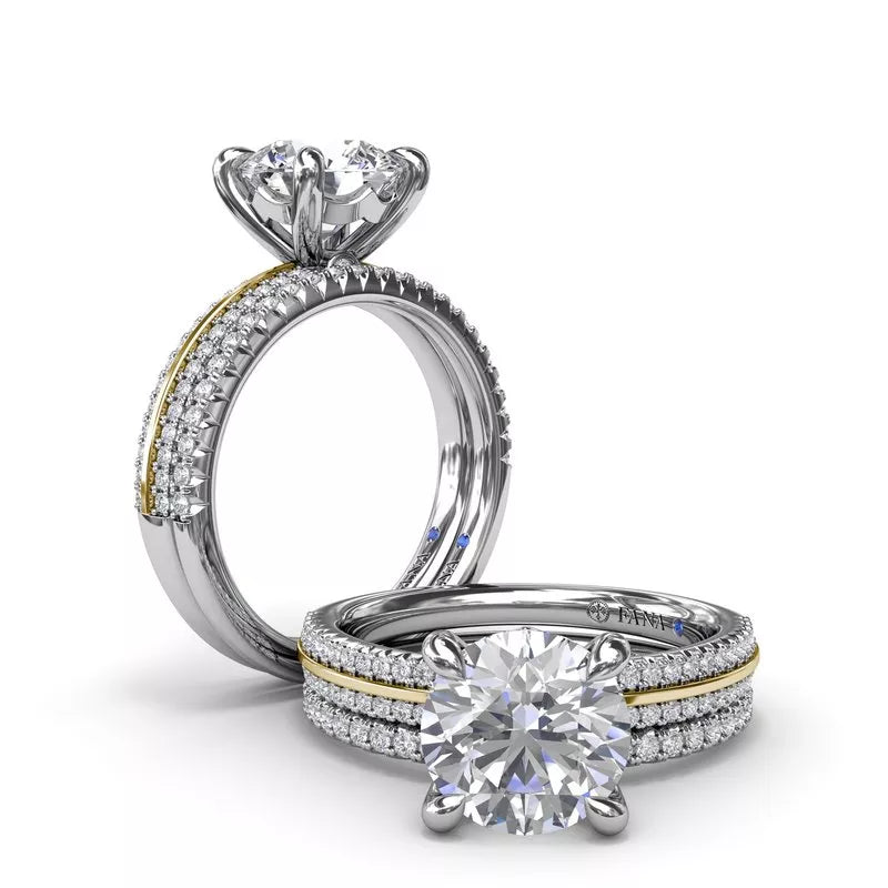 Fana Hidden Accent Natural Diamond Semi-Mount Enga