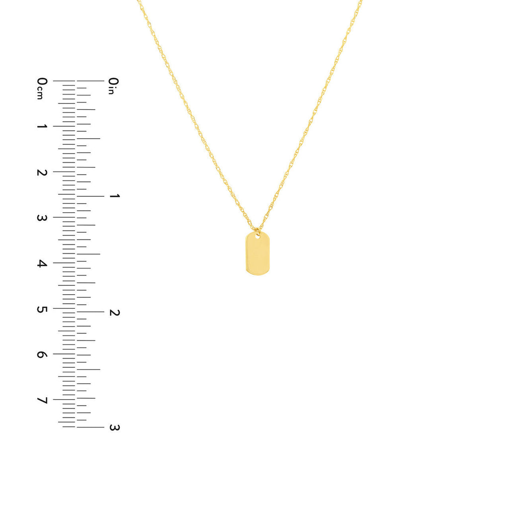 14k yellow gold necklace with pendant.