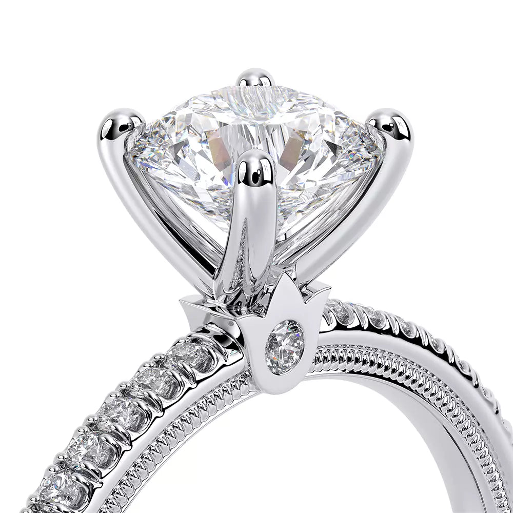 Verragio 14K White Gold Solitaire Diamond Engagement Ring
