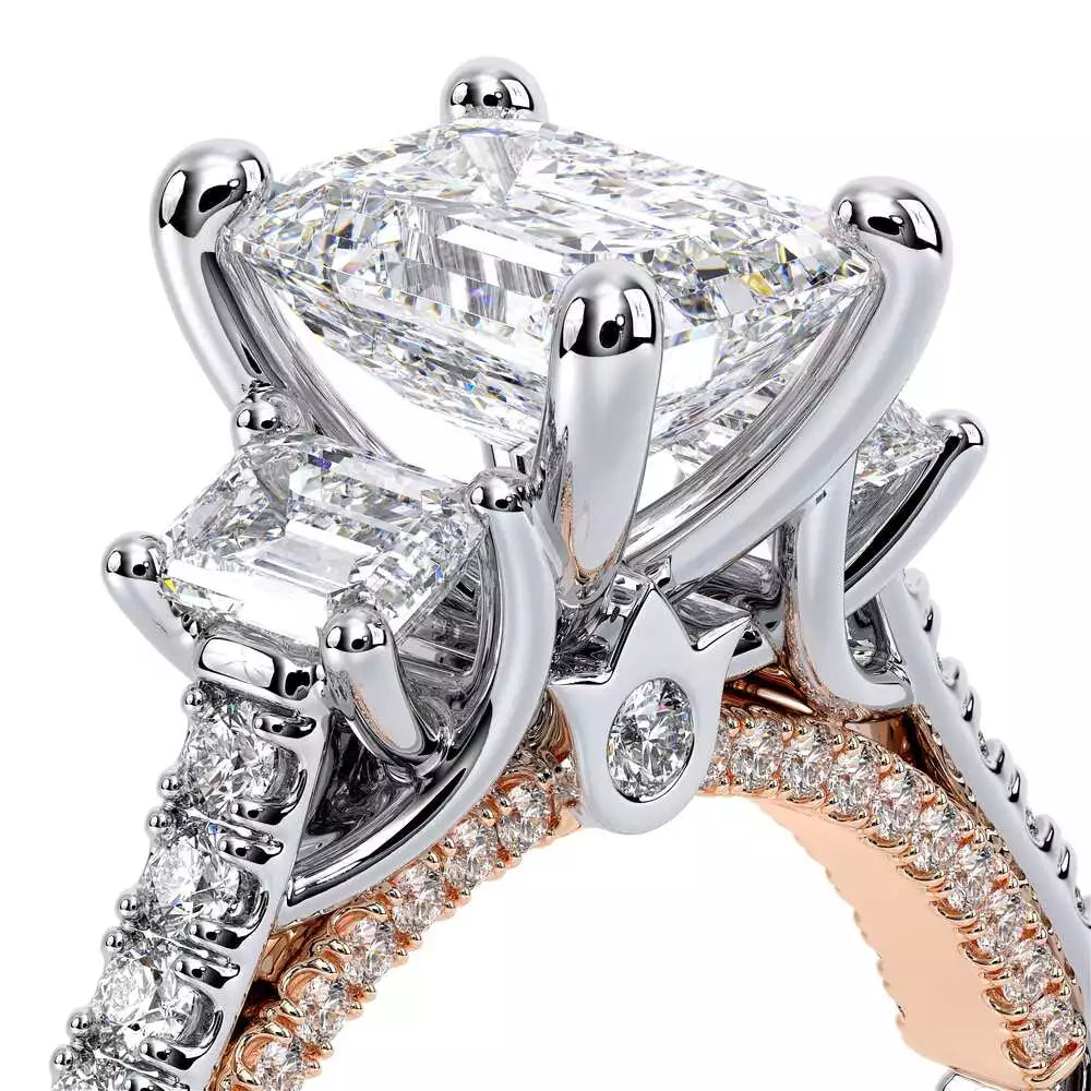Verragio Hidden Accent Three Stone Natural Diamond