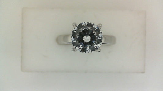 A. JAFFE Hidden Accent Natural Diamond Semi-Mount Engagement Ring in 14 Karat White Gold with 12 Round Diamonds, 0.07ctw