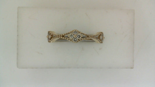 Natural Diamond Stackable Fashion Ring in 14 Karat Yellow with 0.15ctw Round Diamonds