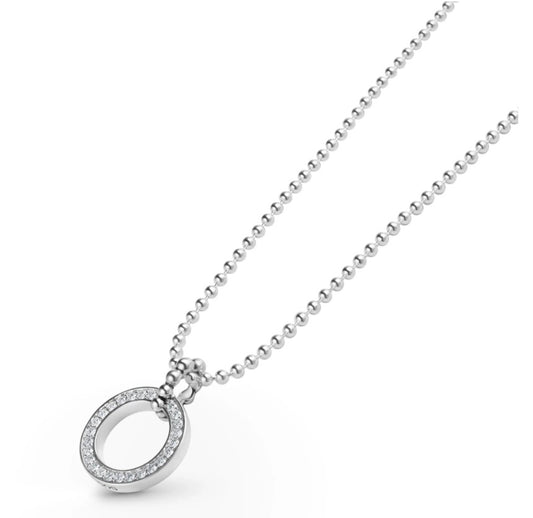 LAGOS Caviar Spark Collection Natural Diamond Earth Mined Necklace in Sterling Silver with 0.63ctw Round Diamonds