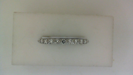 Lab-grown diamond wedding band, white gold.