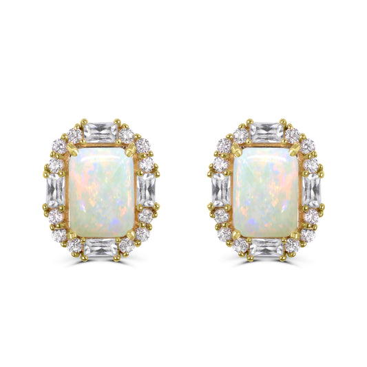 ReMARKable Designs Ladies Color Gemstone Earrings in 10 Karat Yellow