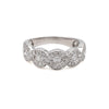 M Estate Collection Natural Diamond Fashion Ring in 18 Karat White with 0.50ctw I/J I1 Round Diamonds