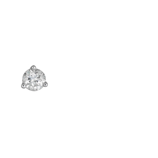 ReMARKable Designs Natural Diamond Earth Mined Diamond Studs in 14 Karat White Gold with 0.24ctw H/I I1 Round Diamonds