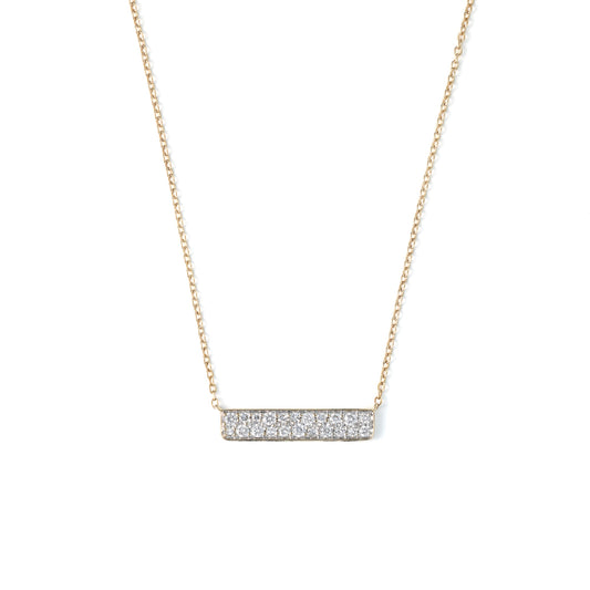 M Estate Collection Natural Diamond Necklace in 14 Karat Yellow with 0.27ctw H/I SI2 Round Diamonds