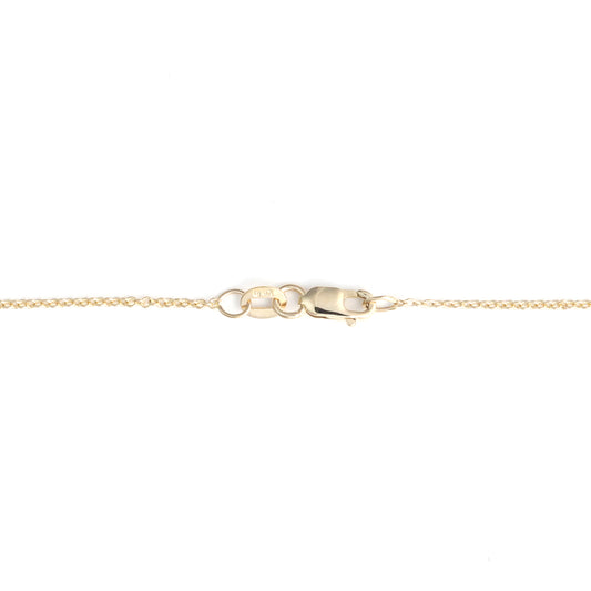 14K yellow gold necklace clasp.