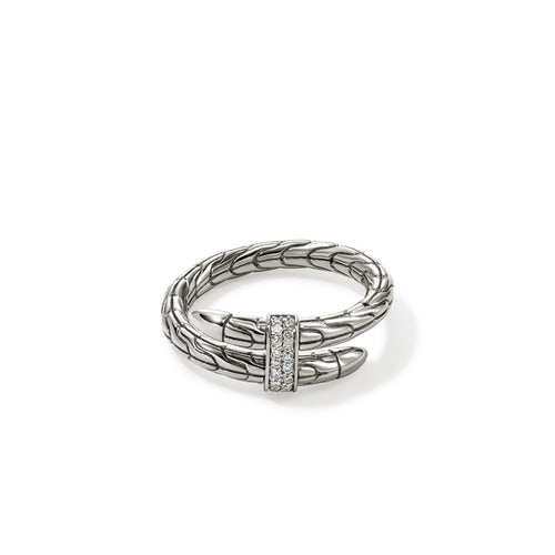 Natural Diamond Fashion Ring in Sterling Silver White with 0.08ctw G/H SI1 Round Diamond