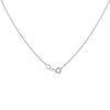 18" Box 0.52mm Chain in 14 Karat White