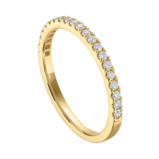 VIMCO DIAMOND CORP. Natural Diamond Band in 14 Karat Yellow Gold with 0.20ctw Round Diamonds