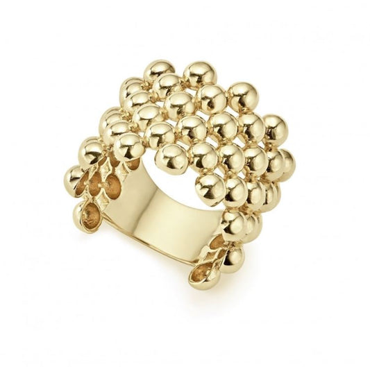 LAGOS Caviar Gold Collection Fashion Ring (No Stones) in 18 Karat Yellow Gold