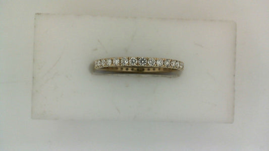 Natural Diamond Eternity Ladies Wedding Band in 14 Karat Yellow with 0.50ctw Round Diamond