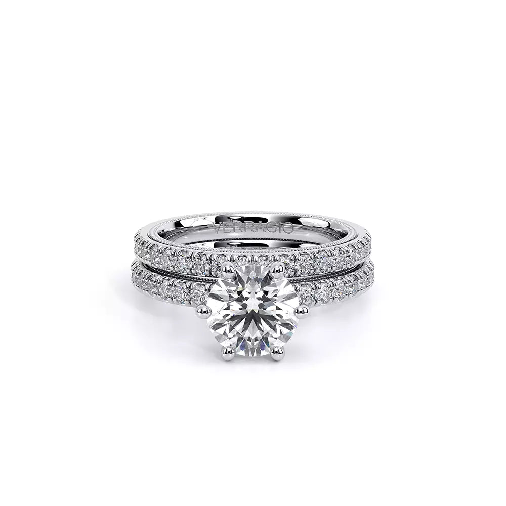 Verragio 14K White Gold Diamond Engagement Ring, 0.80ctw.