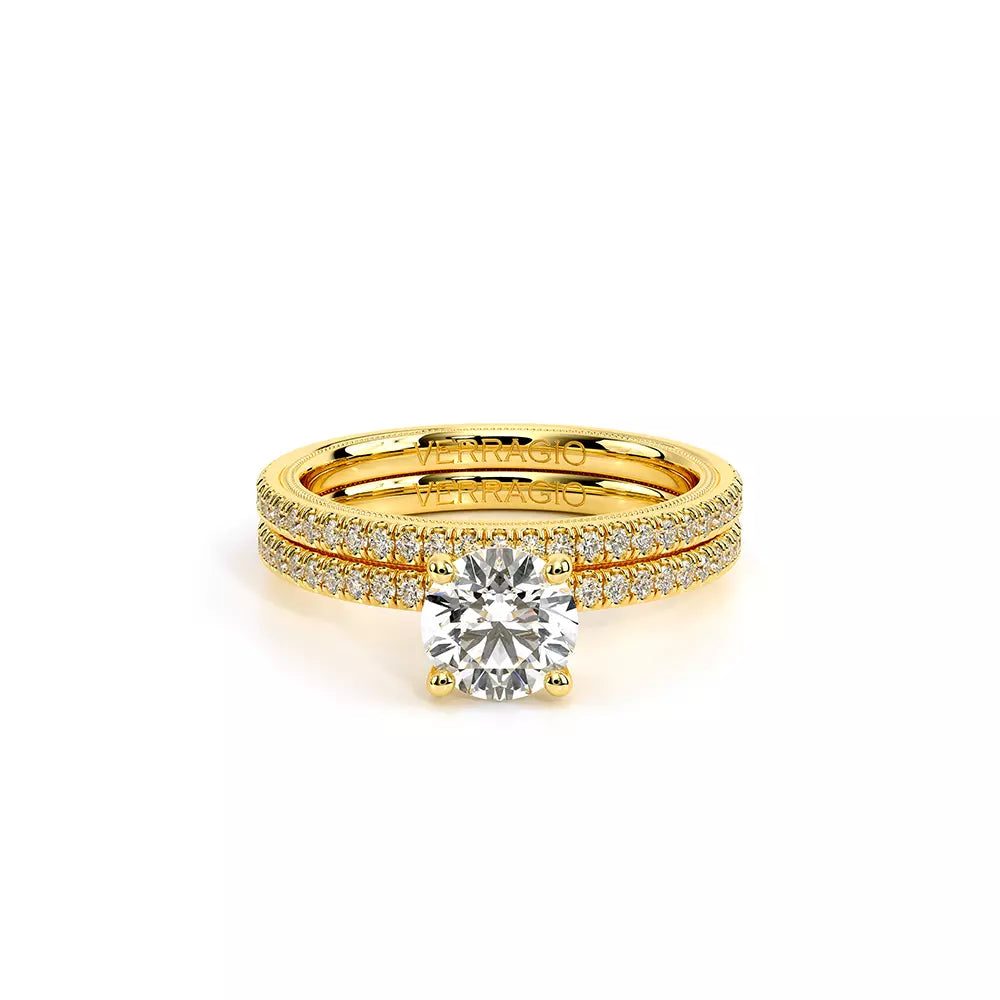 Verragio Solitaire Hidden Accent Natural Diamond S