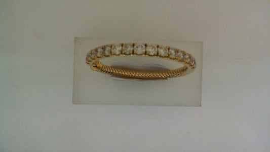 Large Hoop Natural Diamond Earrings in 14 Karat Yellow with 3.00ctw Round Diamonds
