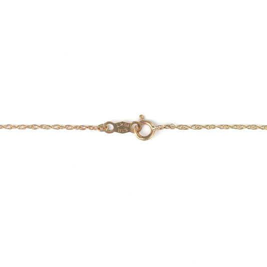 Pendant M Estate Collection Color Gemstone Necklace in 14 Karat Yellow with 1 Oval Emerald 0.29ctw 5.44mm-5.44mm