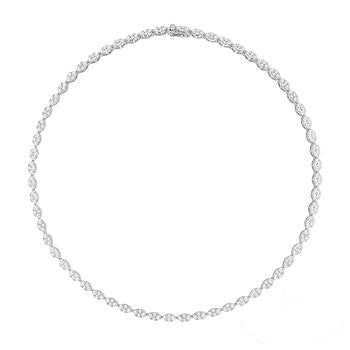 ReMARKable Designs Natural Diamond Necklace in Platinum White with 6.00ctw F/G VS2-SI1 Round Diamonds