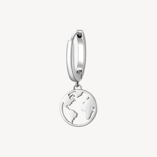 Drop Simulated Diamond Earrings in Stainless Steel