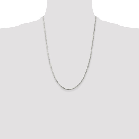 Sterling silver chain with lobster clasp.