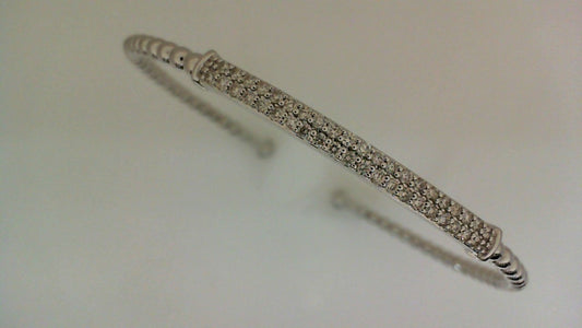 Natural Diamond Bracelet in 10 Karat White with 0.50ctw Round Diamond