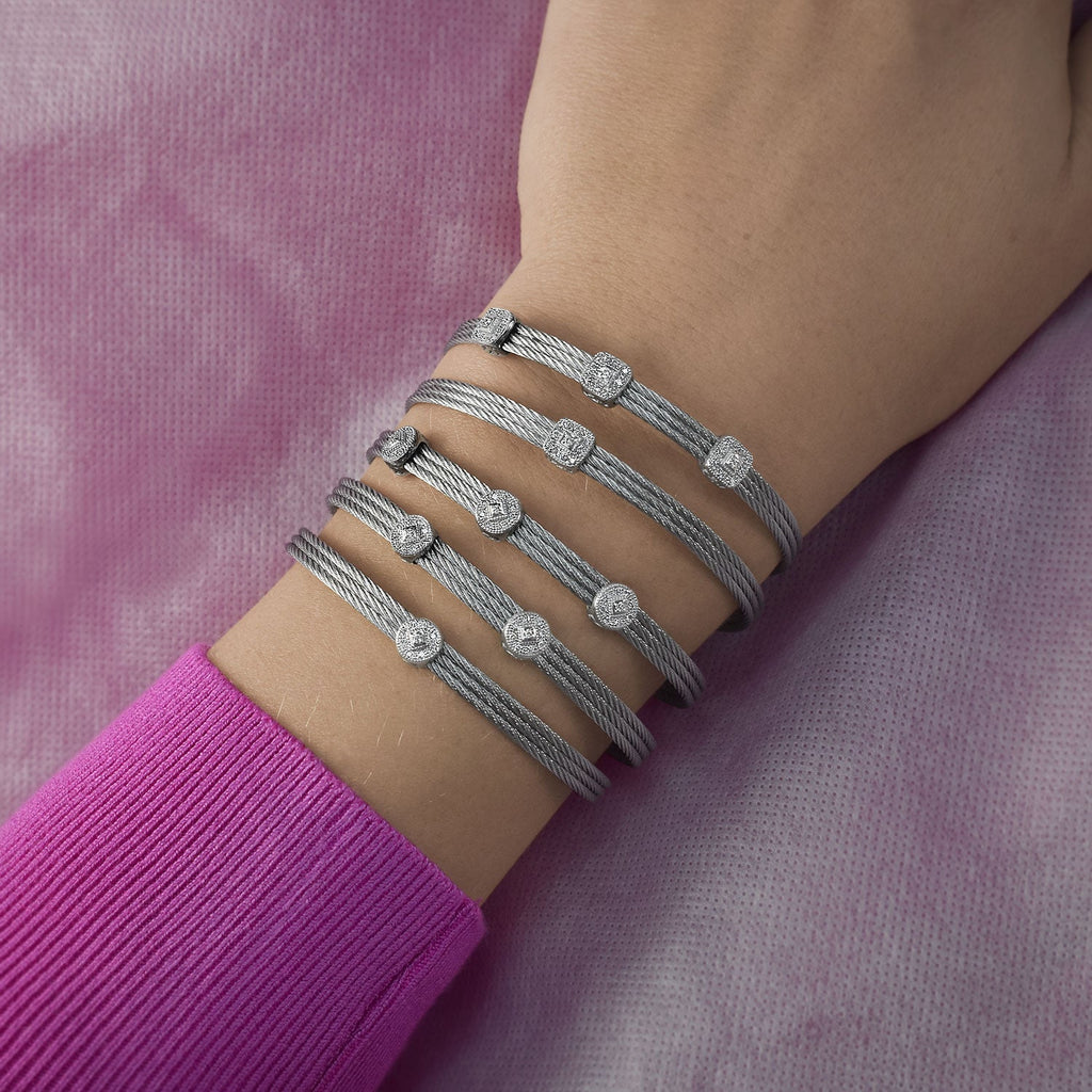 ALOR Classique Collection Earth Mined Diamond Brac