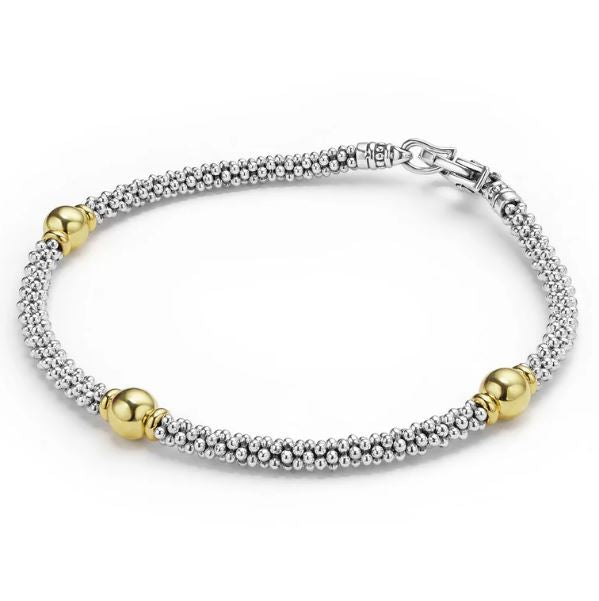 LAGOS Station Bracelet (No Stones) in Sterling Sil