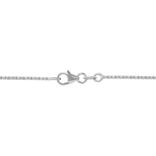 14K yellow gold tinsel chain with clasp.