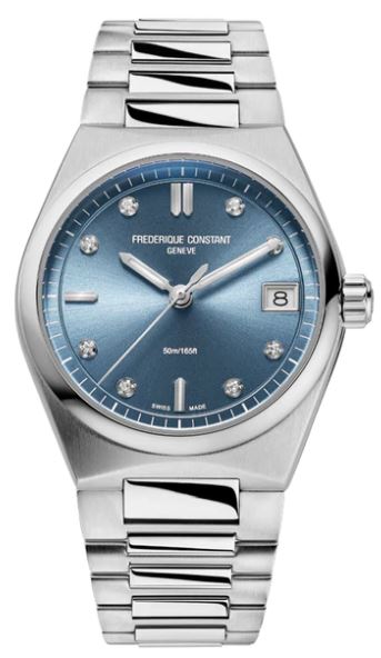 Ladies Frédérique Constant USA Inc. Dress Timepieces with 0.04ctw Round Diamonds FC-240LND2NH6B