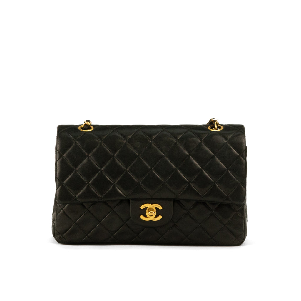Pre-Owned Chanel Lambskin Quilted Small Double Flap Black I Gently Used –  Marks Jewelers