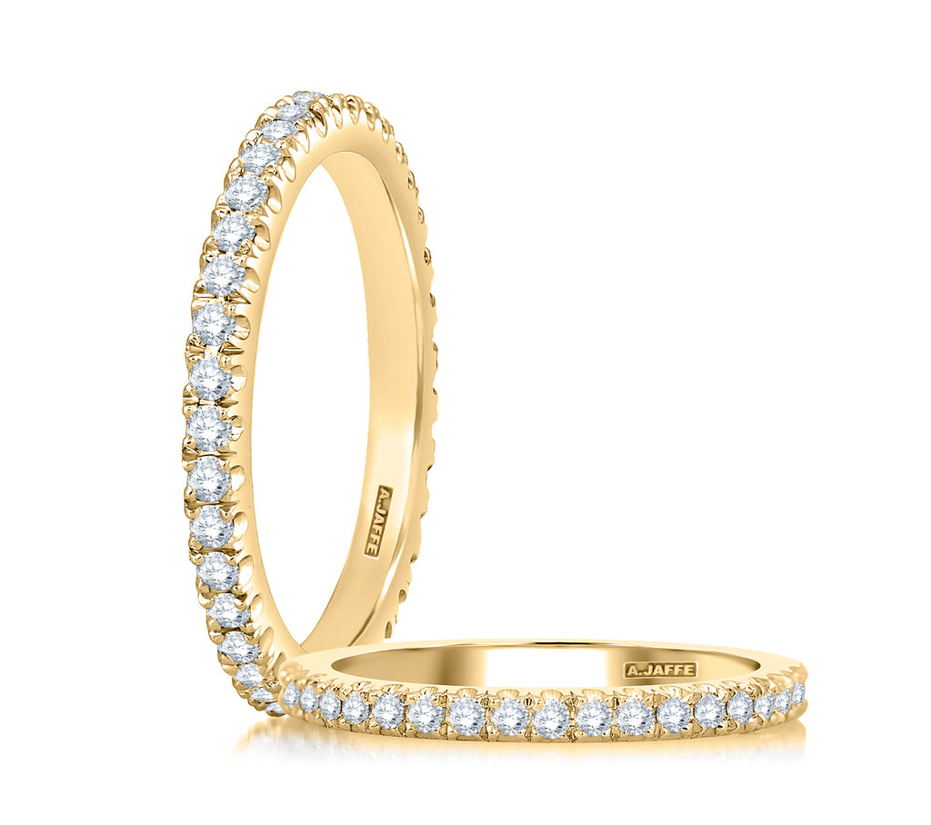 Eternity Stackable Ladies Wedding Band in 14 Karat Yellow with 0.29ctw H/I SI2 Round Diamond