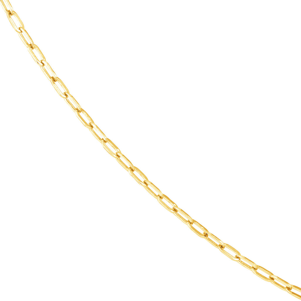 14K yellow gold ankle bracelet chain.
