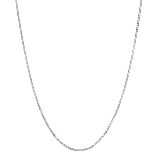 ReMARKable Designs Box Chain in 14 Karat White Gold, 16" 0.53mm