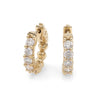 M Estate Collection Huggie Natural Diamond Earrings in 14 Karat Yellow with 1.00ctw I/J I1 Round Diamonds