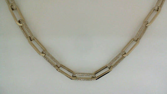 VIMCO DIAMOND CORP. Natural Diamond Necklace in 14 Karat Yellow Gold with 6.15ctw Round Diamonds