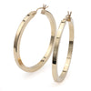M Estate Collection Large Hoop Earrings (No Stones) in 14 Karat Yellow
