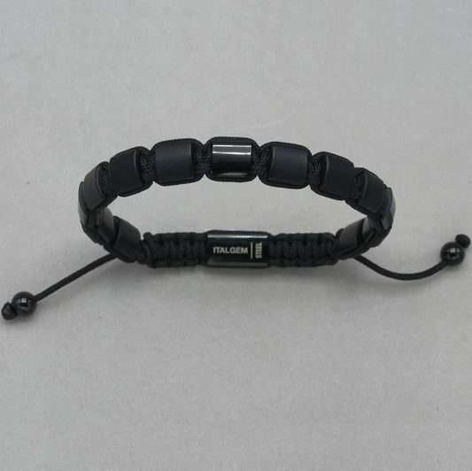 Bracelet (No Stones) in Stainless Steel Black