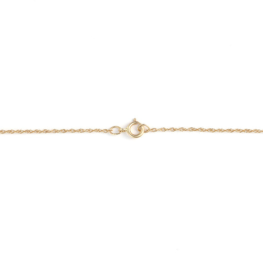 M Estate Collection Natural Diamond Necklace in 14 Karat Yellow with 1.00ctw H/I VS Baguette Diamonds