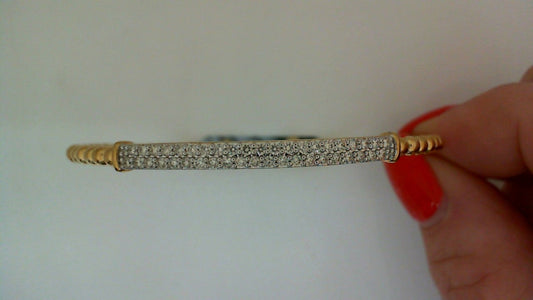 Natural Diamond Bracelet in 10 Karat Yellow with 0.50ctw Round Diamond