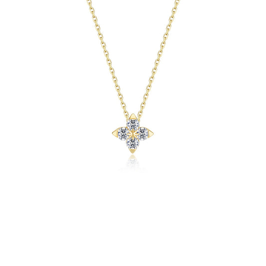 Pendant Simulated Diamond Necklace in Sterling Silver 0.45ctw