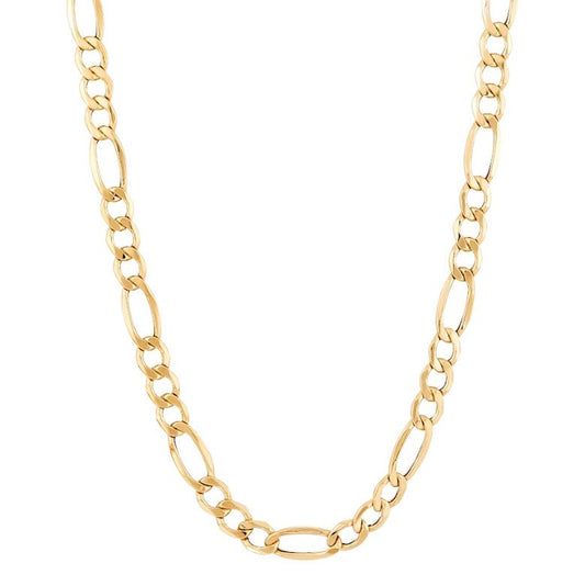 14K Yellow Gold Figaro Chain Necklace
