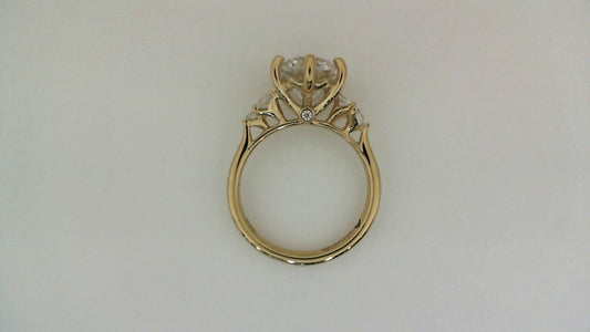 Natural Diamond Semi-Mount Engagement Ring