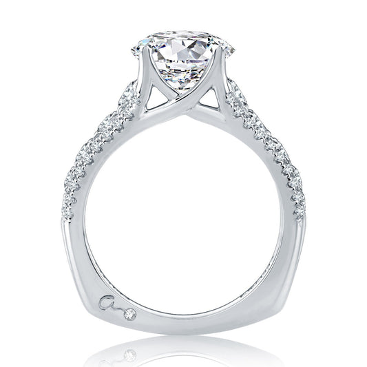A. Jaffe Diamond Accent Mined Diamond Engagement R
