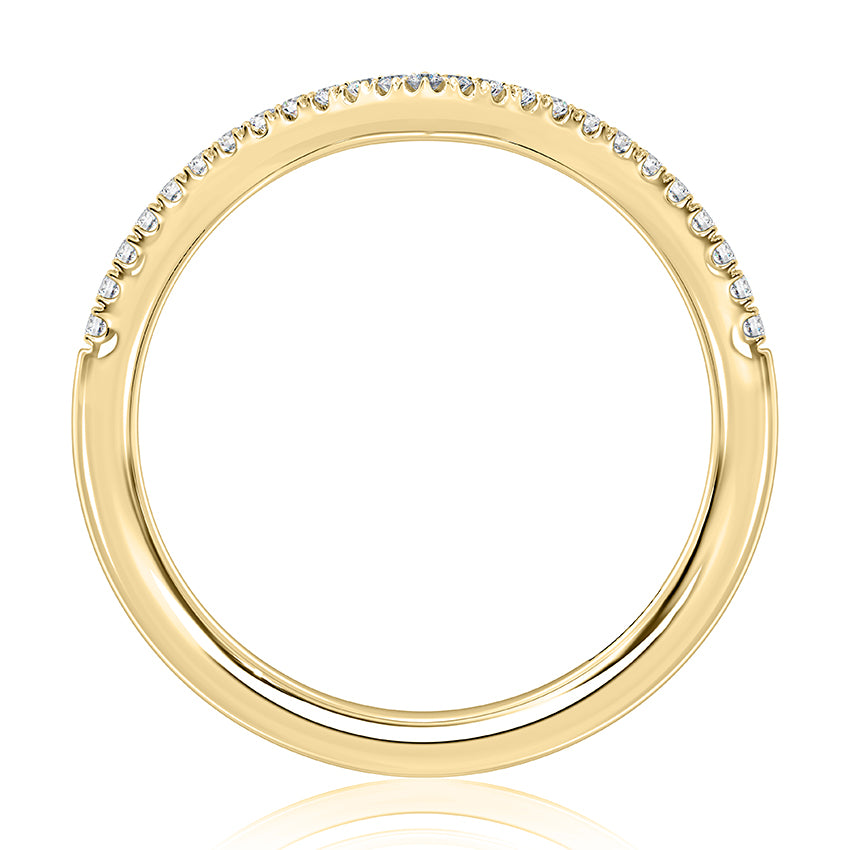 A. Jaffe Natural Diamond Contour Ladies Wedding Ba