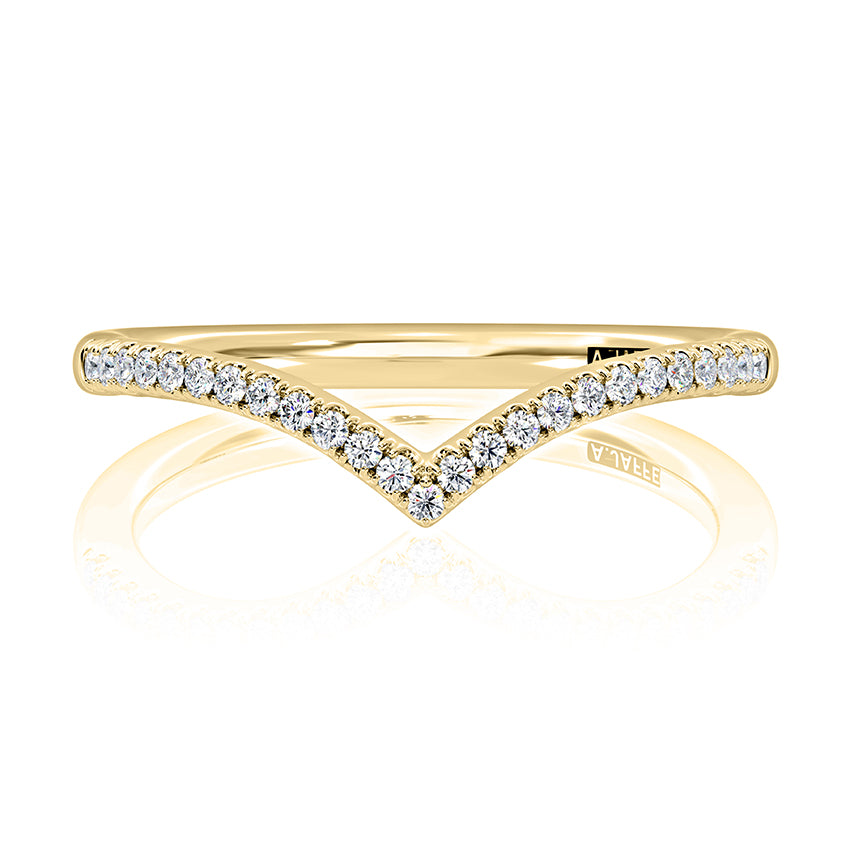 A. Jaffe Natural Diamond Contour Ladies Wedding Ba