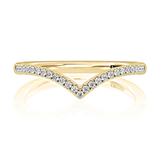 A. Jaffe Natural Diamond Contour Ladies Wedding Ba