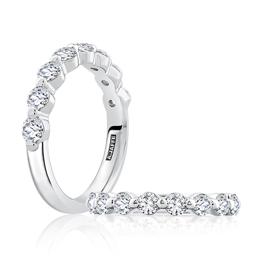 A. Jaffe Natural Diamond Ladies Wedding Band in 14