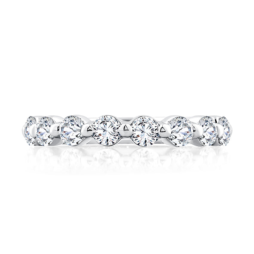 A. Jaffe Natural Diamond Ladies Wedding Band in 14