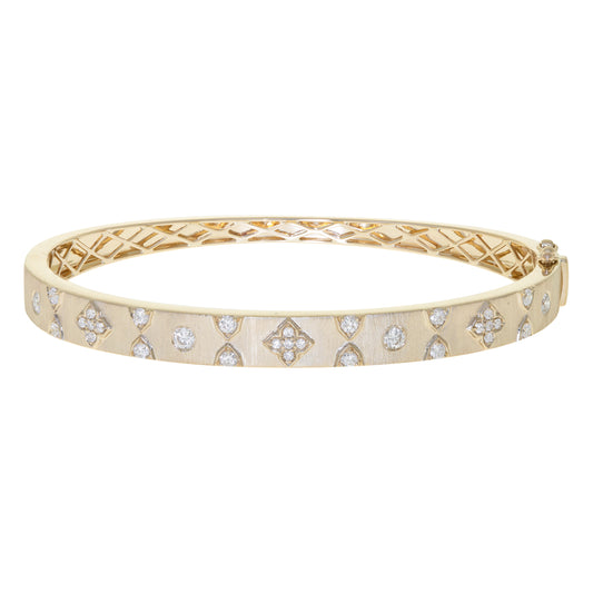 CIRARI Natural Diamond Bracelet in 14 Karat Yellow Gold with 0.26ctw Round Diamonds